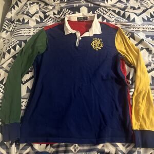 Polo Ralph Lauren Rugby Shirt Men’s L polo color block crest
